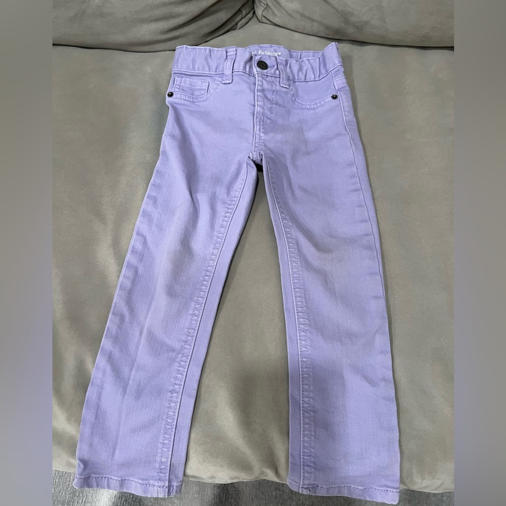 Cat and jack purple jeans.